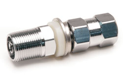 Stud with Screw-On Coaxial Termination for Antenna Mirror Mounts