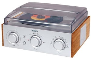 3-Speed Stereo Turntable with AM/FM